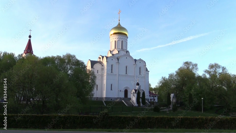 Minsk, Belarus, April 2015. Holy virgin protection Church. Minsk, Belarus, April 2015. Holy virgin protection Church.