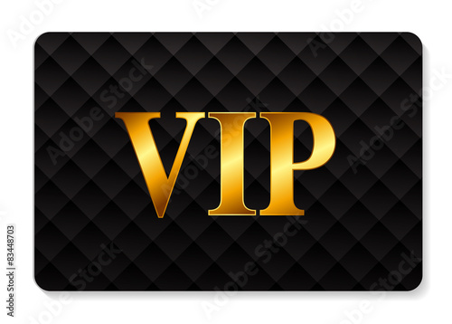 VIP Members Card Vector Illustration