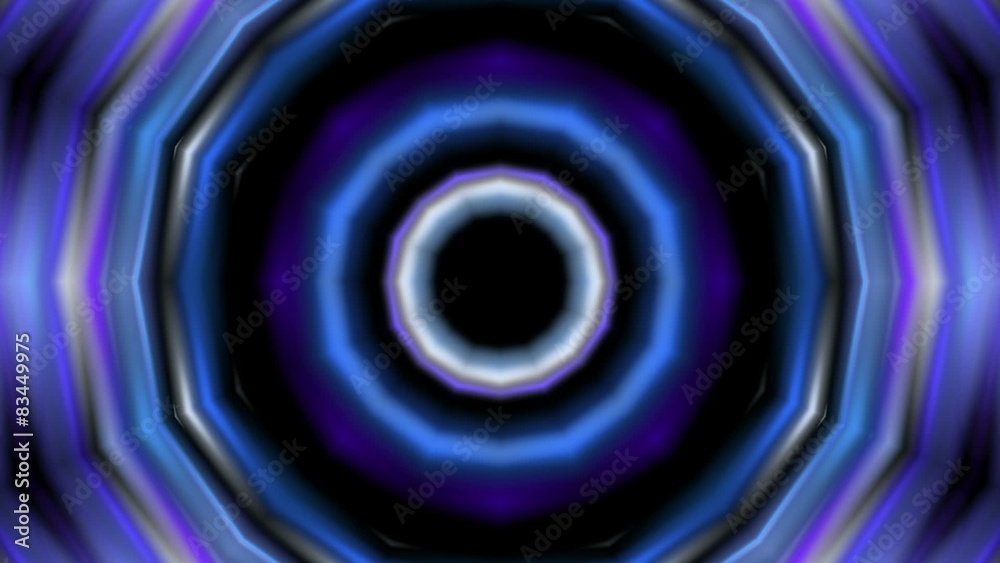 Abstract blue tunel