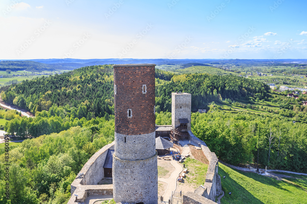 Checiny Royal Castle near Kielce, Poland