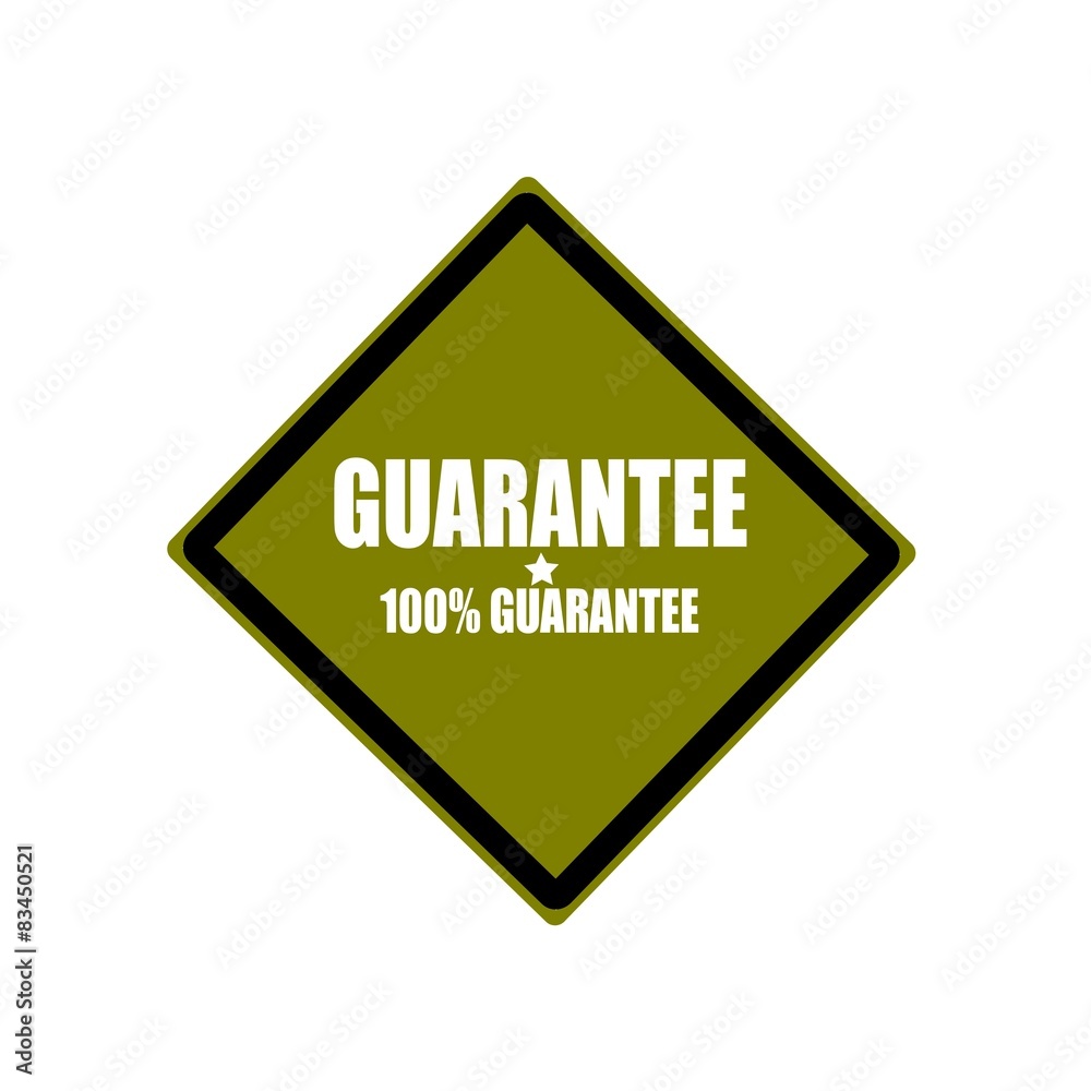 guarantee white stamp text on green background guarantee white stamp text on green background