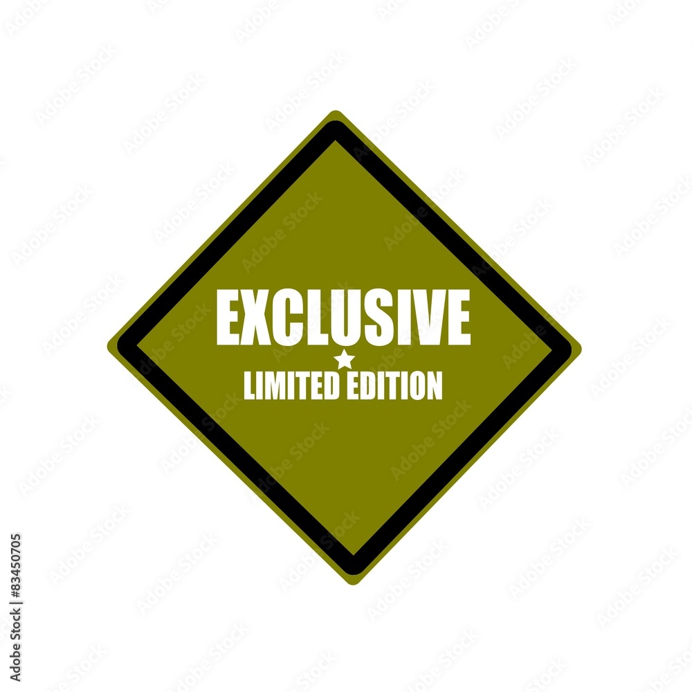 exclusive white stamp text on green background exclusive white stamp text on green background