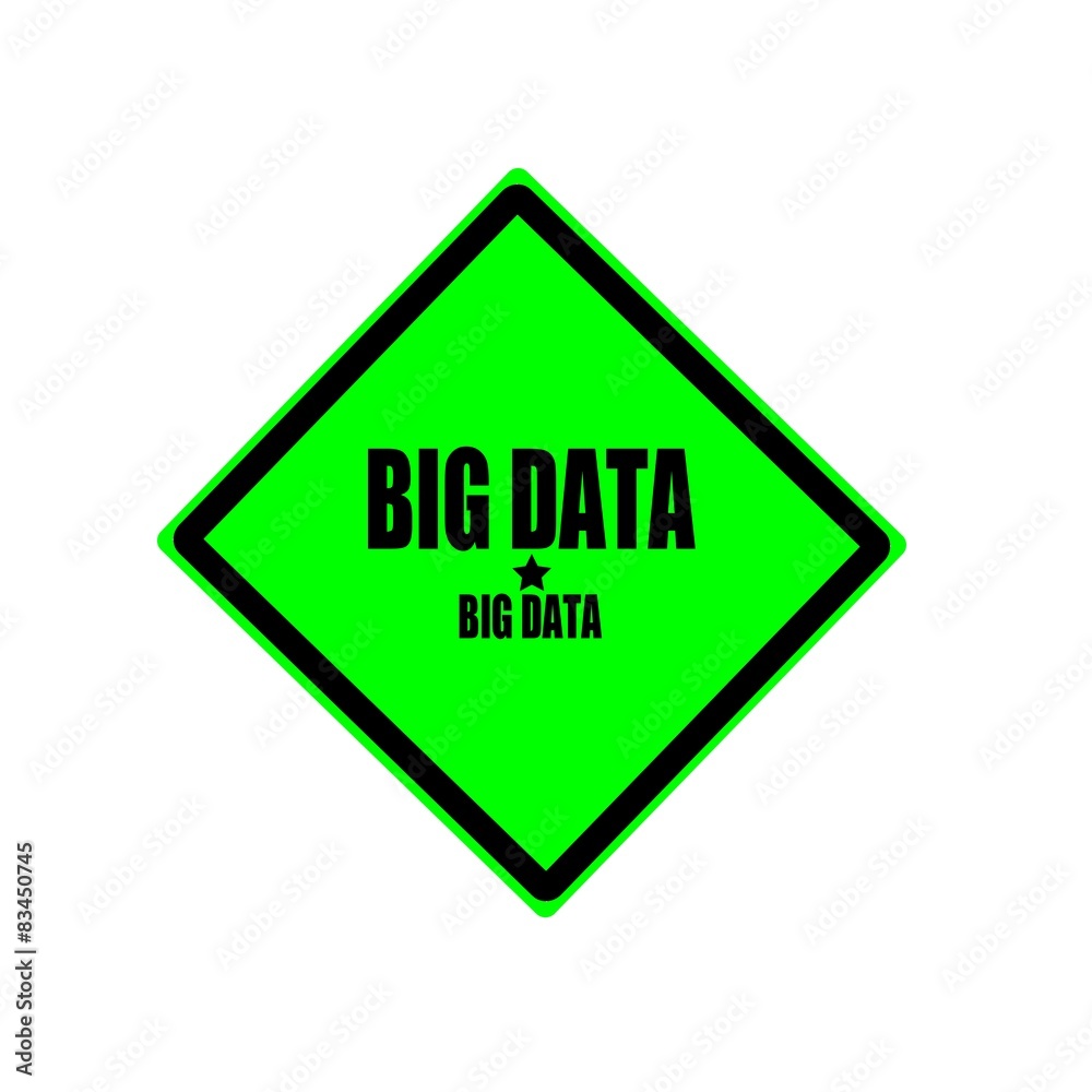Big data black stamp text on green background Big data black stamp text on green background