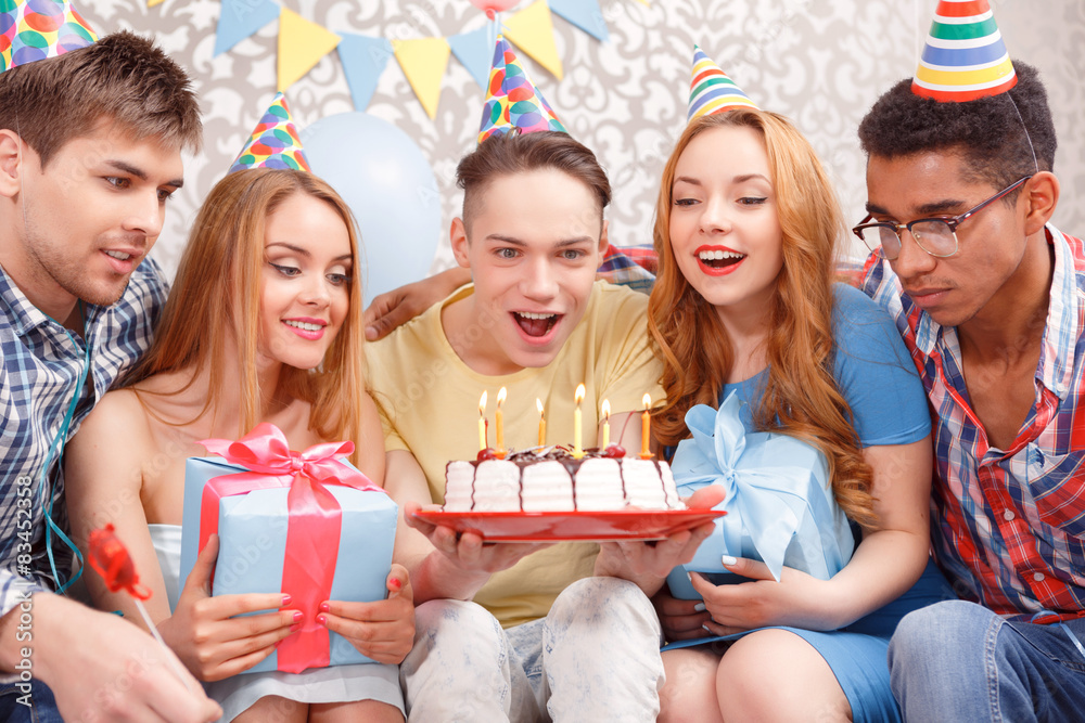 Happy celebration of a birthday Happy celebration of a birthday