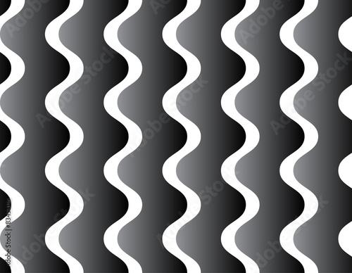 Seamless vector pattern / background with waving, wavy shapes.