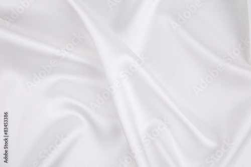 White silk texture close up.