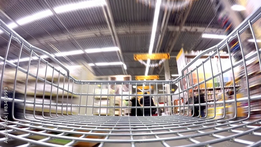 BELARUS MINSK 10.01.2015 Shopping in hardware store 