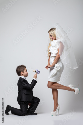 фотографія bride and groom