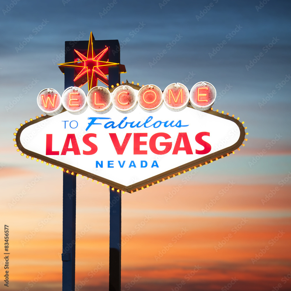 Welcome to Las Vegas Sign Stock Photo | Adobe Stock