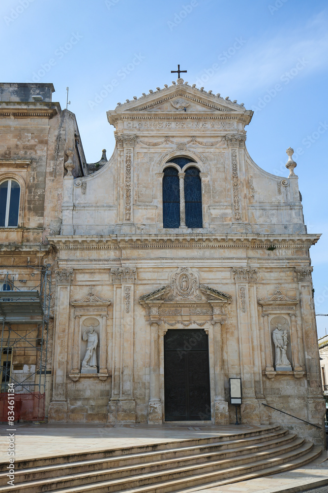 Church of San Francesco de Asisi next to the City Hall in Ostuni
