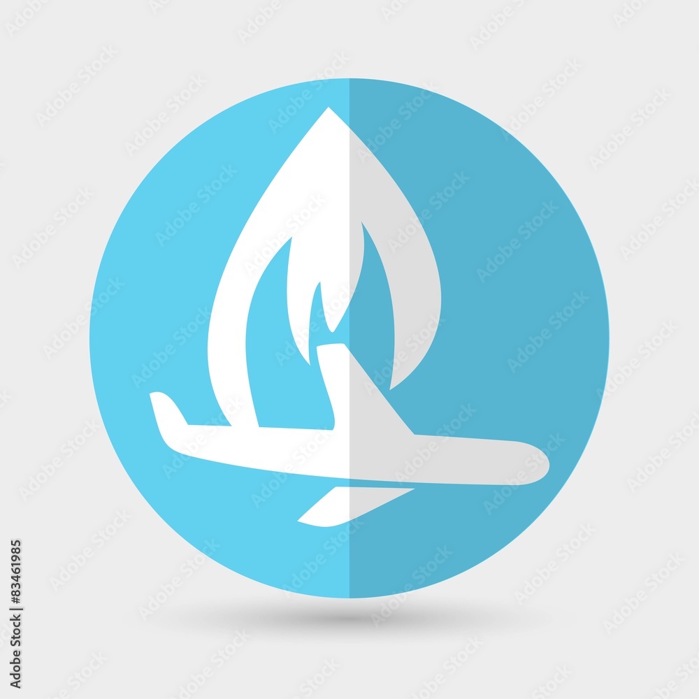 airplane symbol on a white background airplane symbol on a white background