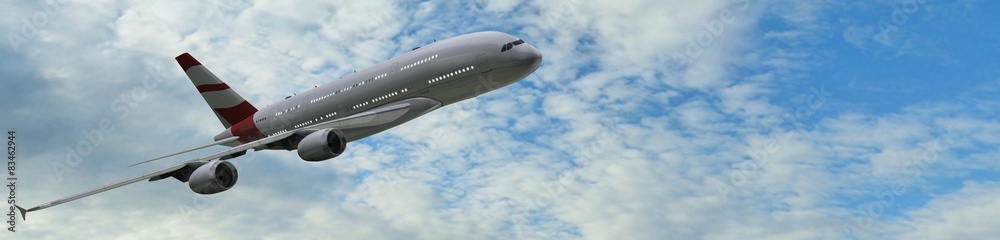 Modern Passenger airplane in flight
Modern Passenger airplane in flight