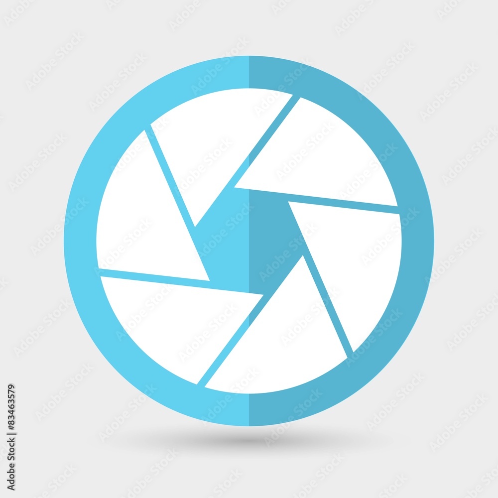 Camera icon on a white background Camera icon on a white background