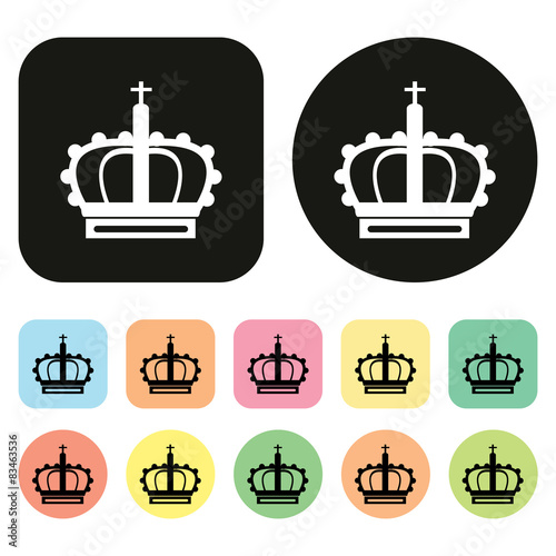 crown icon. vector