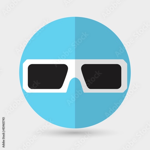 3d glasses icons