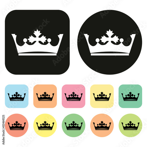 crown icon. vector