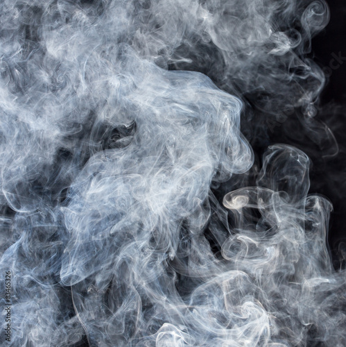 smoke on a black background