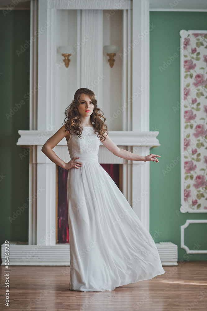 The girl in a wedding white dress 2685. The girl in a wedding white dress 2685.
