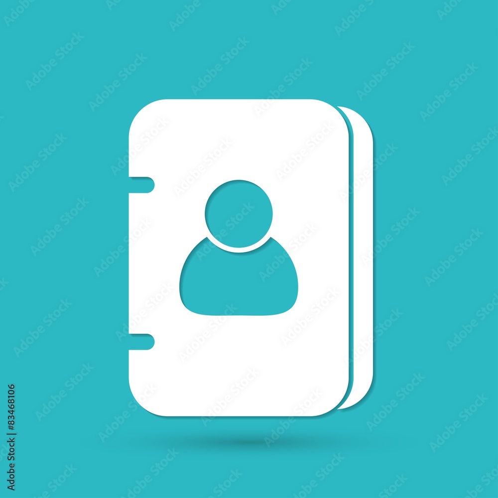 Vector address book icon Vector address book icon