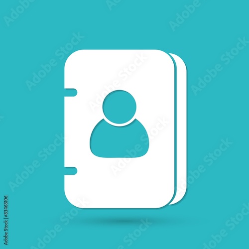 Vector address book icon