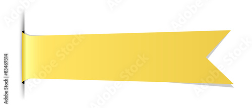 blank yellow ribbon photo