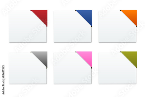 the set of rectangular banners