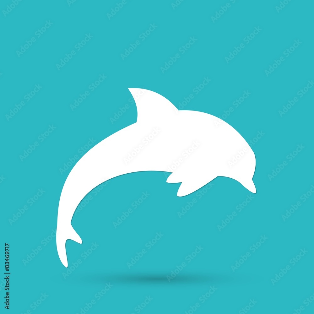 Fototapeta premium dolphin icon