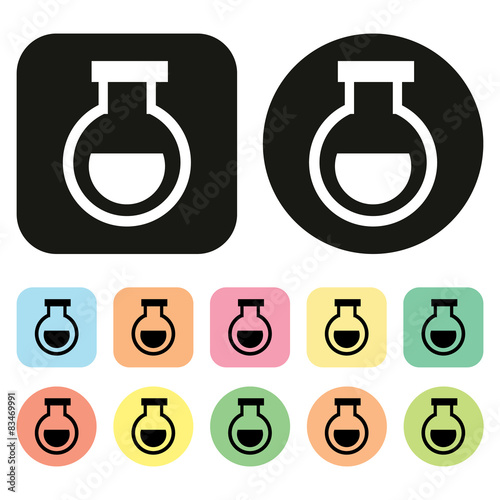 Chemical test tubes icon icon. Science icon. Lab icon