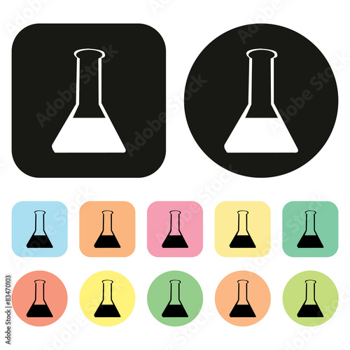 Chemical test tubes icon icon. Science icon. Lab icon