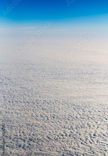 Clouds  a view from airplane window