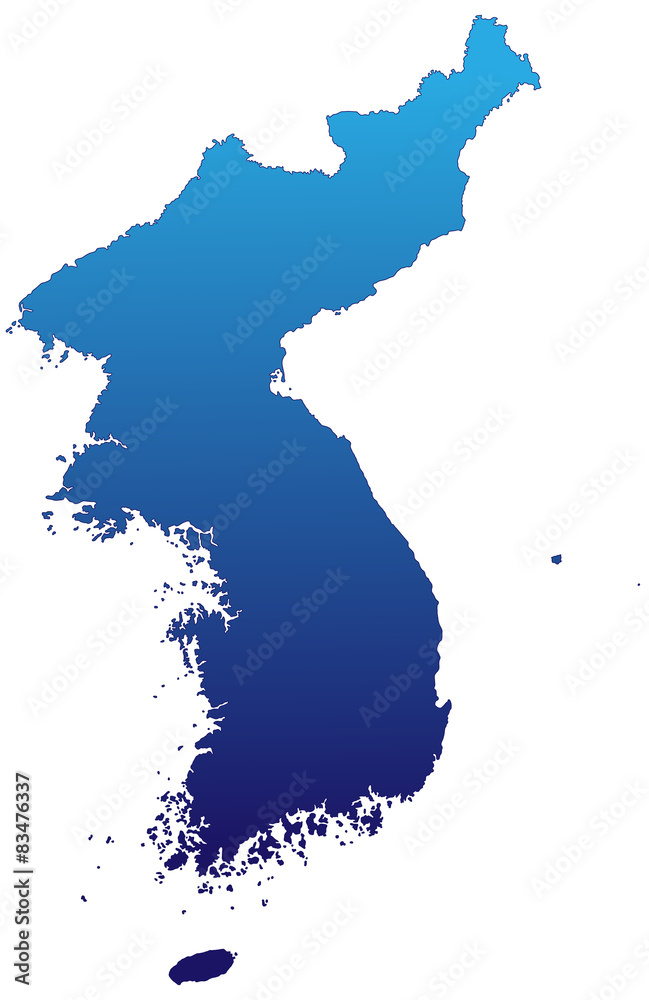 Korea in Blau