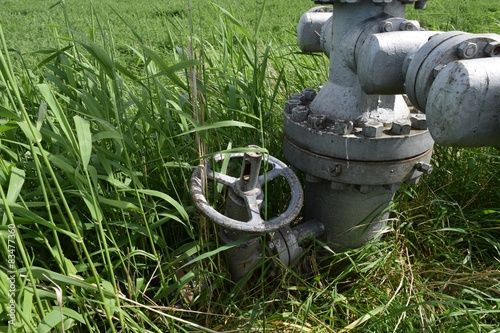 Equipment of an oil well photo