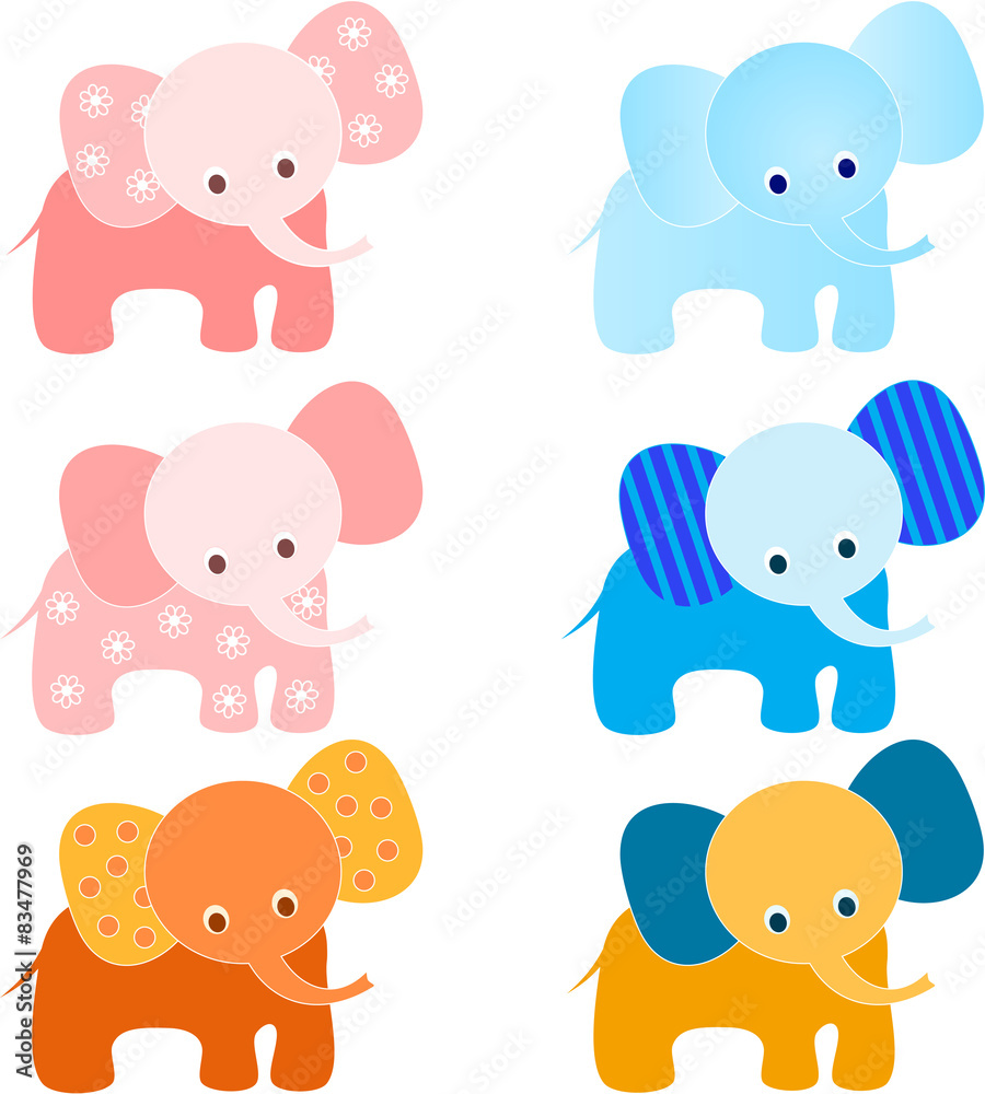 Fototapeta premium Elephant Illustrations