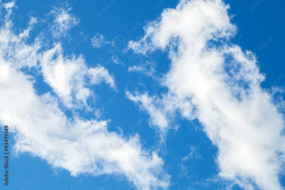 Obraz premium Nature background photo, white clouds over sky