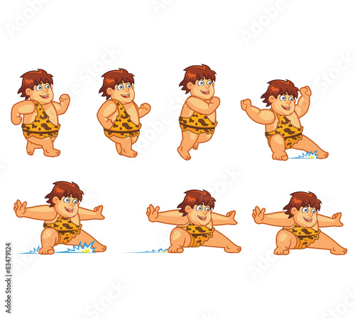 Cave Boy Sliding Sprite
