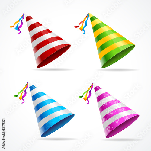 Vector Party Hat Set