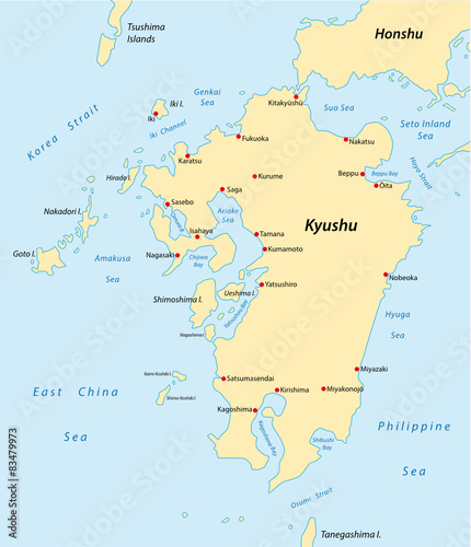 kyushu map