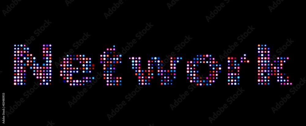 Network led text Network led text