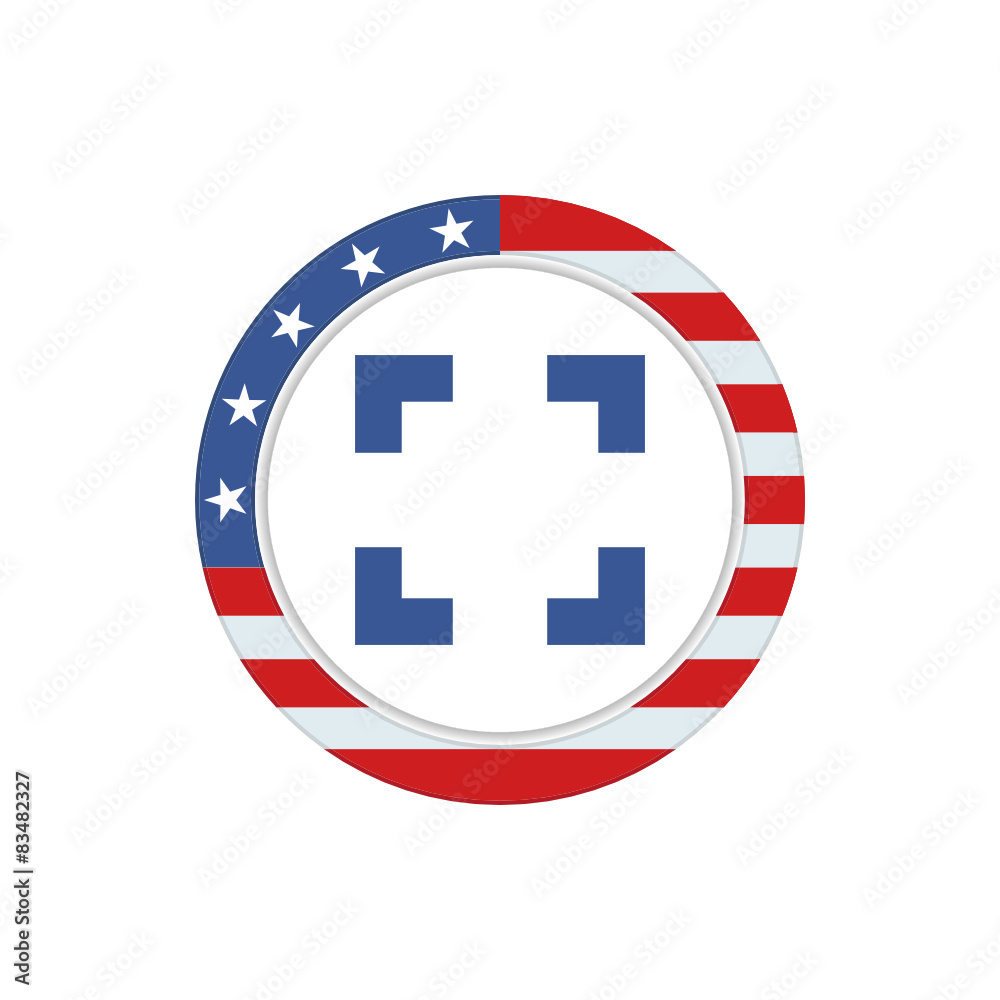 Obraz premium App Button - U.S