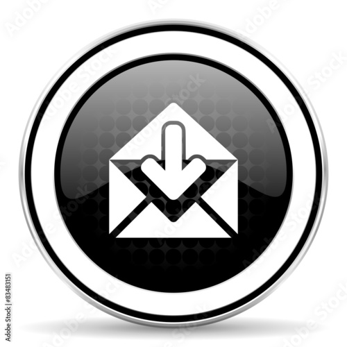 Free Download arrow icon, black chrome button - GFXLoad
