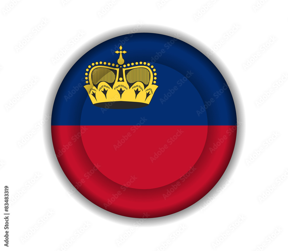 Fototapeta premium button flags liechtenstein