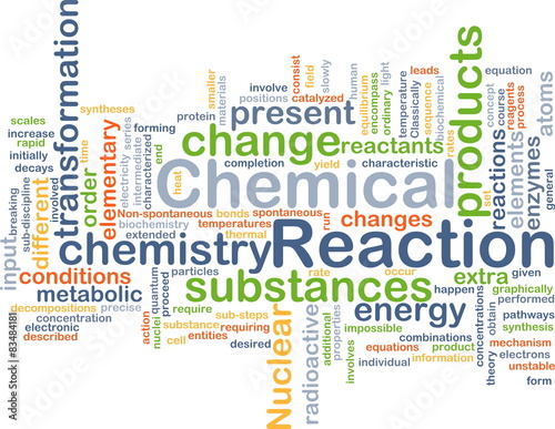 Chemical reaction background concept