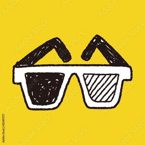 3d glasses doodle