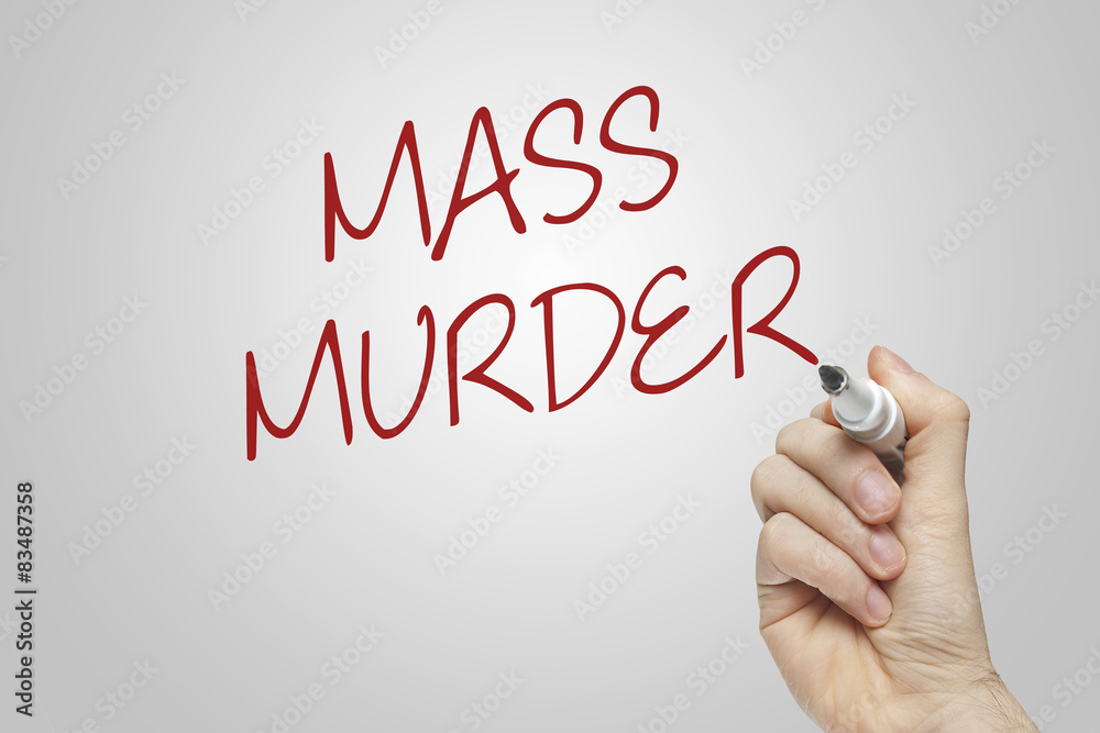 Fototapeta premium Hand writing massage parlor