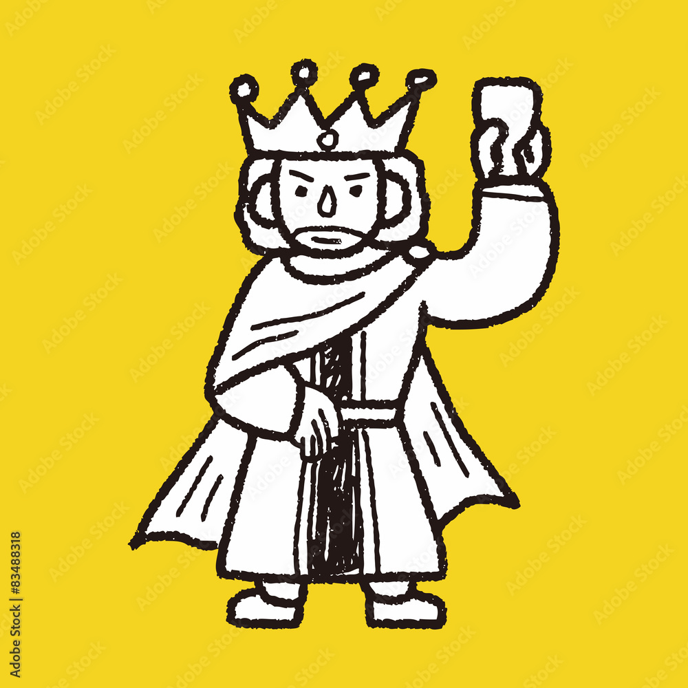 Fototapeta premium king doodle