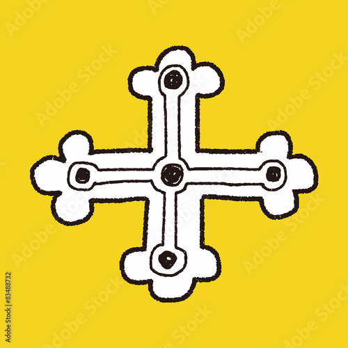 royal cross doodle