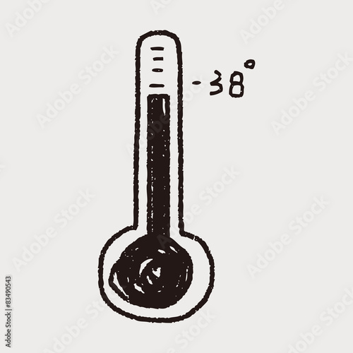 thermometer doodle