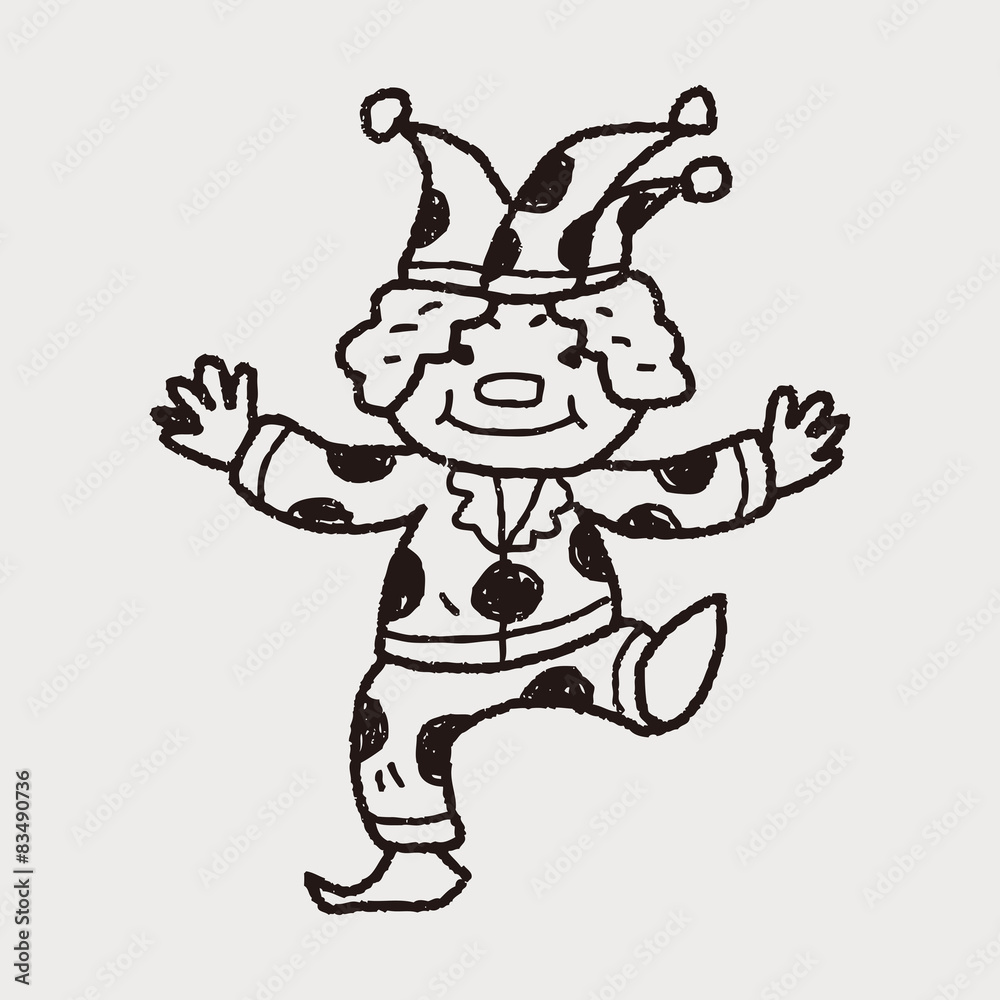 clown doodle drawing clown doodle drawing