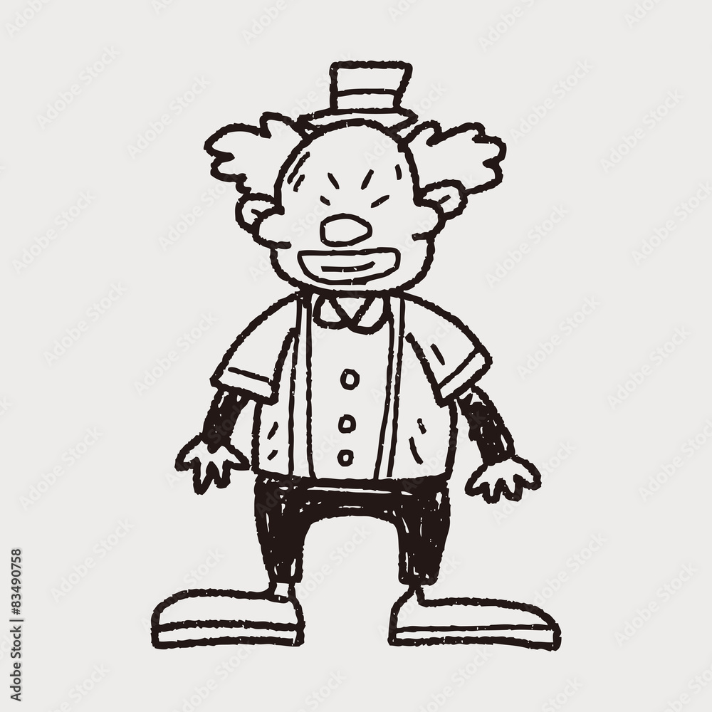 clown doodle drawing clown doodle drawing