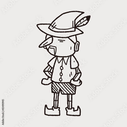 pinocchio doodle